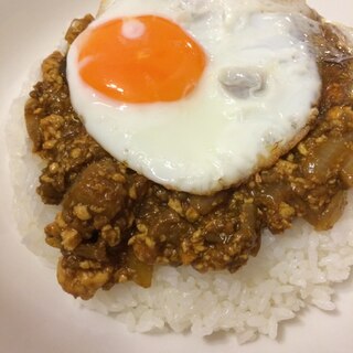 豆腐と茄子のキーマカレー★水切り不要！！